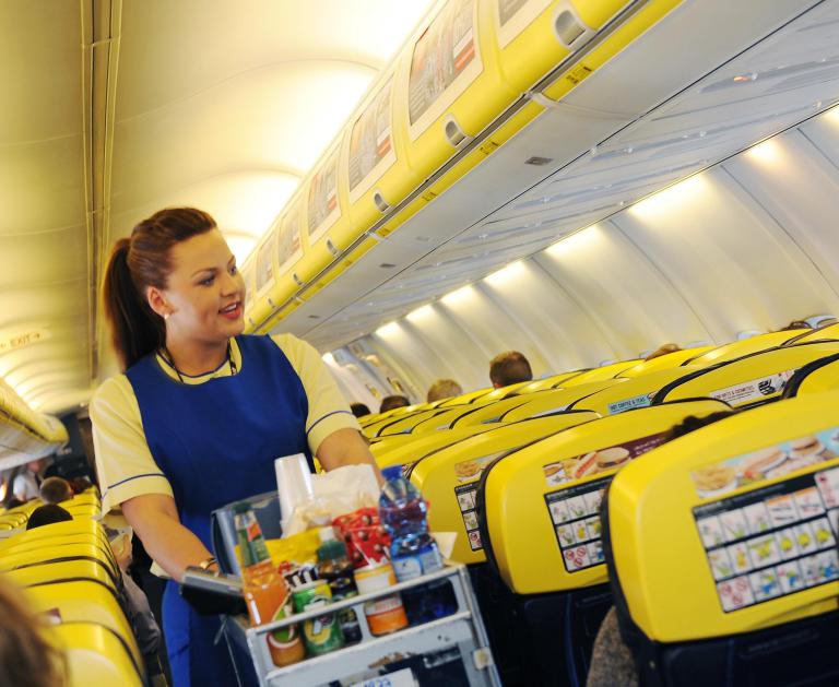 Ryanair sėdimos vietos lėktuve