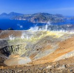 Volcanic Crater on Vulcano Island